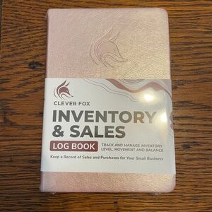 Clever Fox Rose Gold Inventory & Sales Log Book